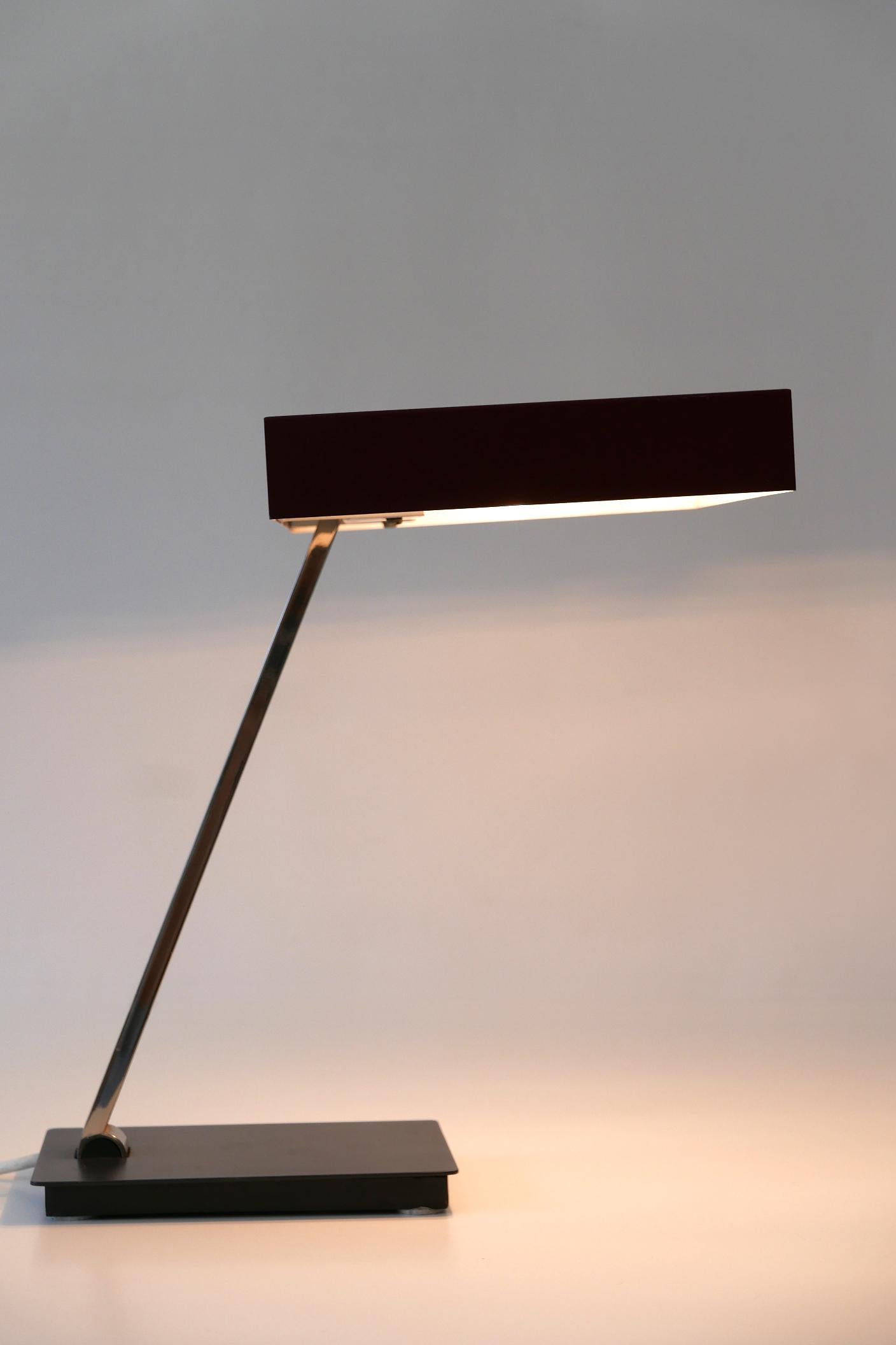 Luxury Mid-Century Modern President Table Lamp by Kaiser Leuchten 1960s Germany For Sale 7