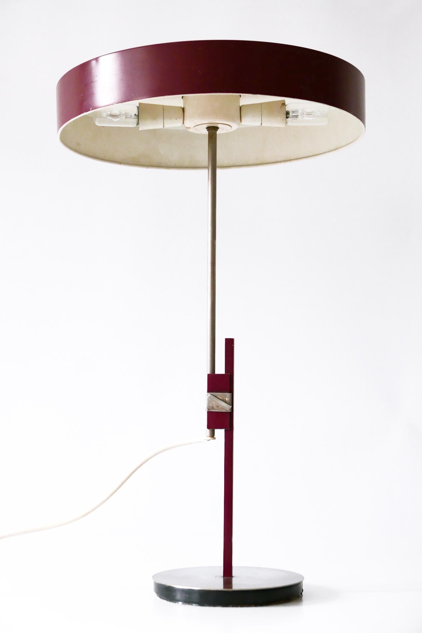Luxury Mid-Century Modern President Table Lamp by Kaiser Leuchten 1960s Germany 1