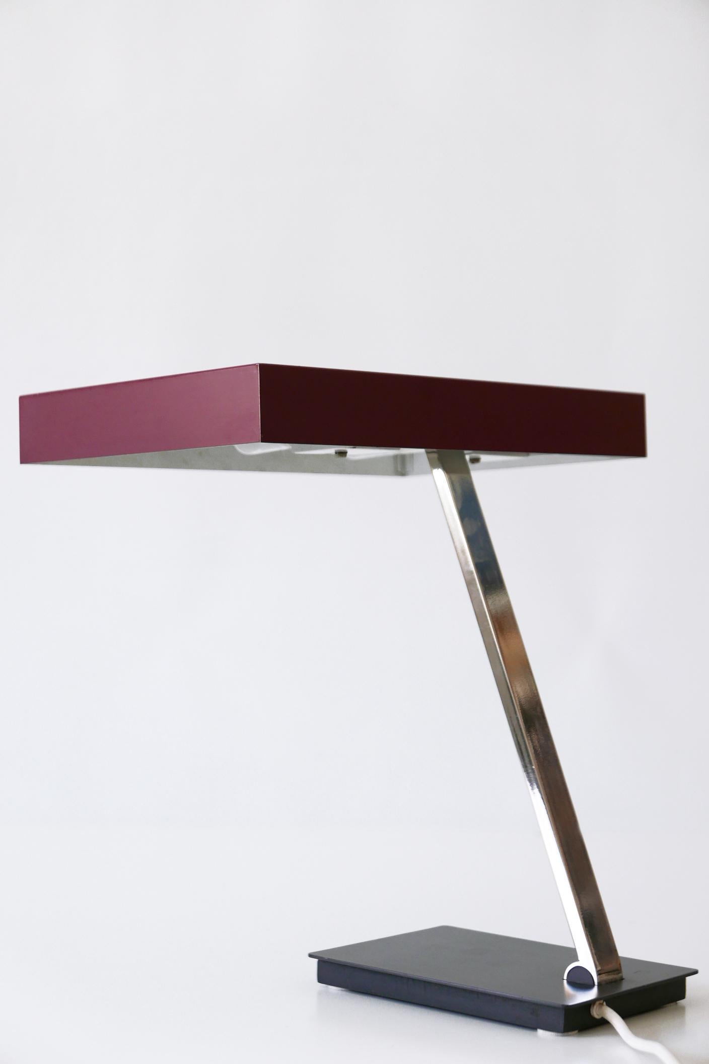 Luxury Mid-Century Modern President Table Lamp by Kaiser Leuchten 1960s Germany For Sale 2