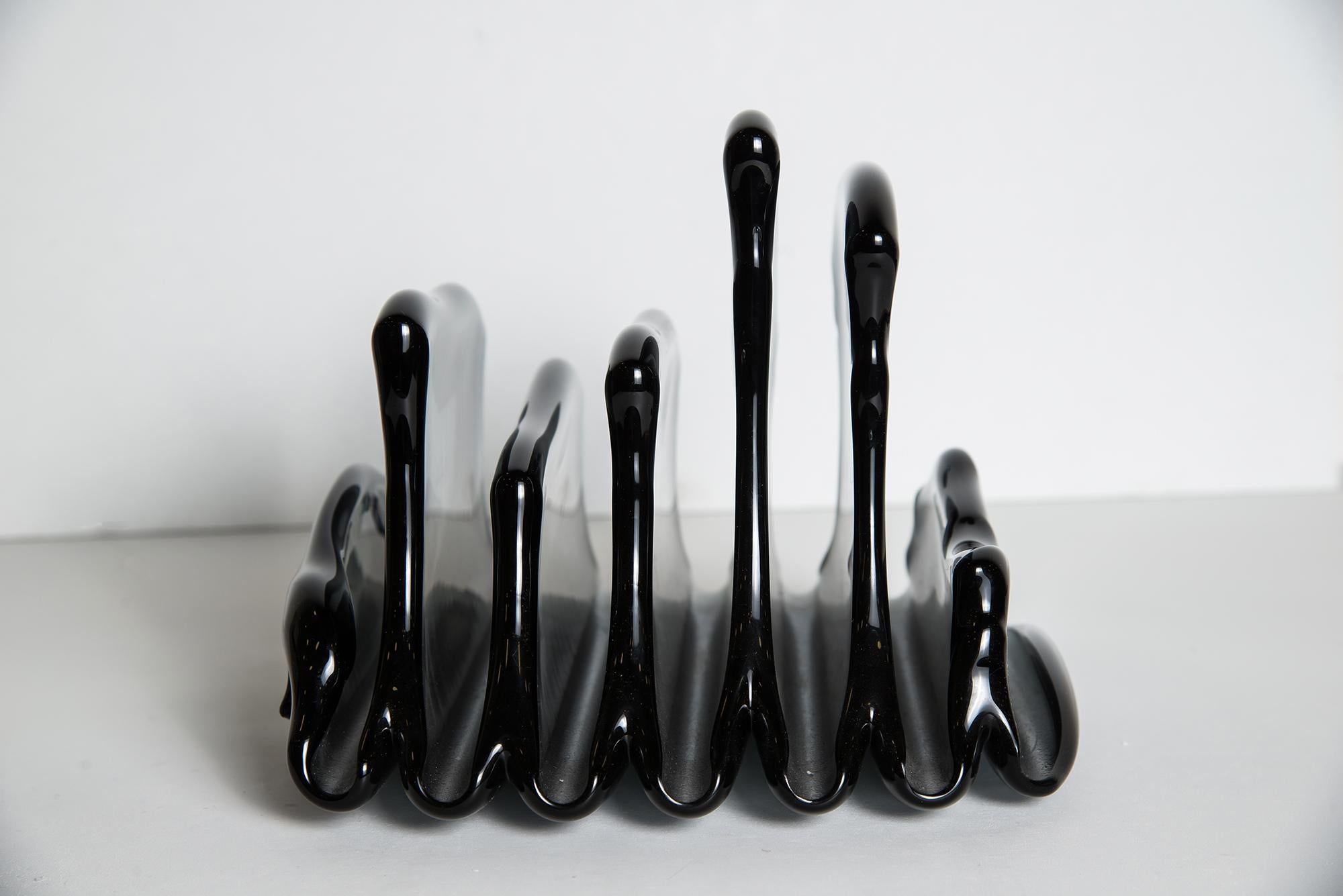 Luxuriöser moderner Buchständer aus Glas (Handgefertigt) im Angebot