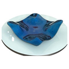 Luxuriöser Moderner Deko-Teller "Manta Jamala" aus Glas