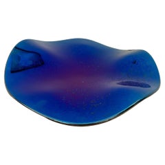 Luxury Modern Decorative Platter "Stingray" Indigo made of glass Luxury Modern Decorative Platter "Stingray" Indigo made of glass