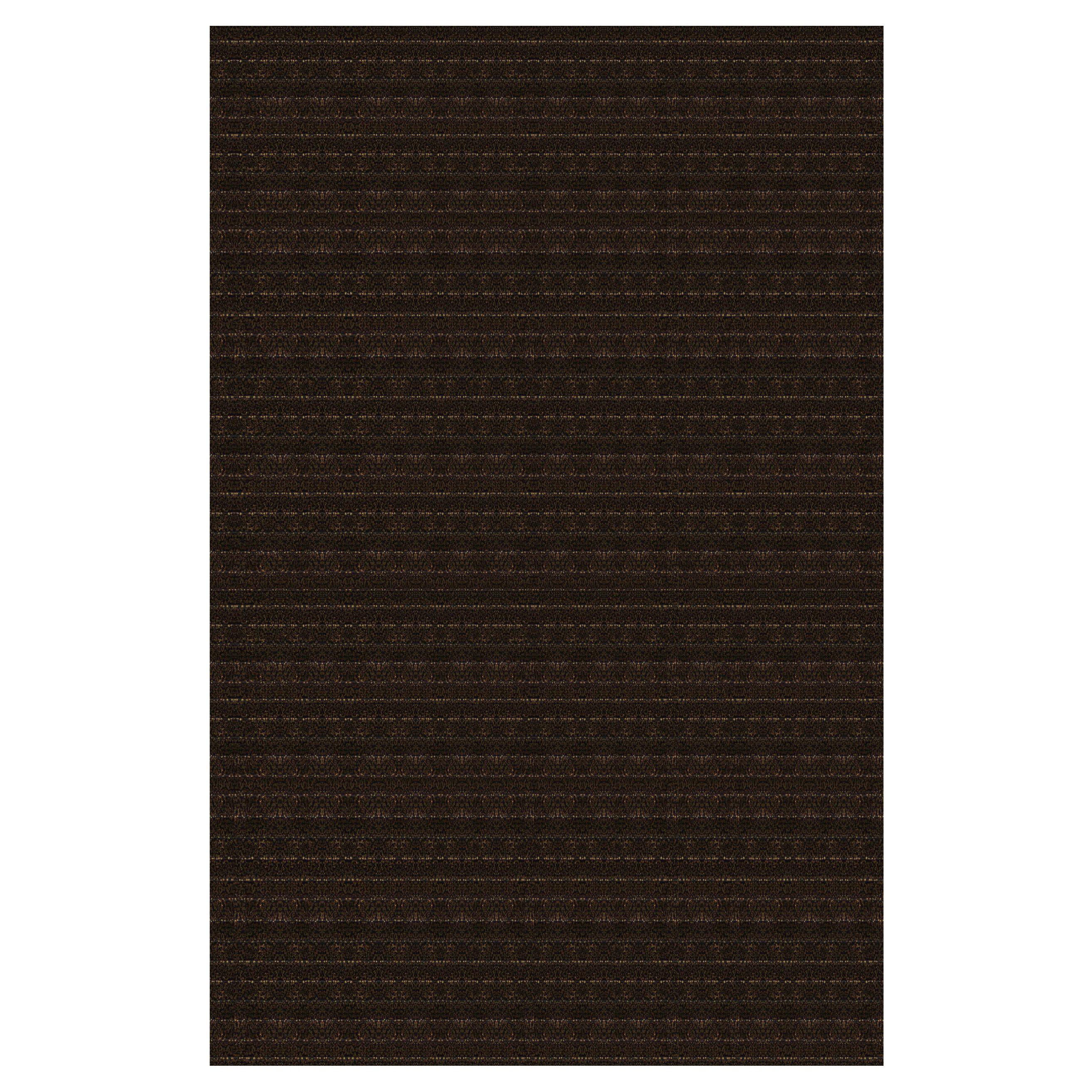 Luxuriöser Moderner Handgeknüpfter Teppich Cola 10x14 mit abwechselnden Streifen im Angebot