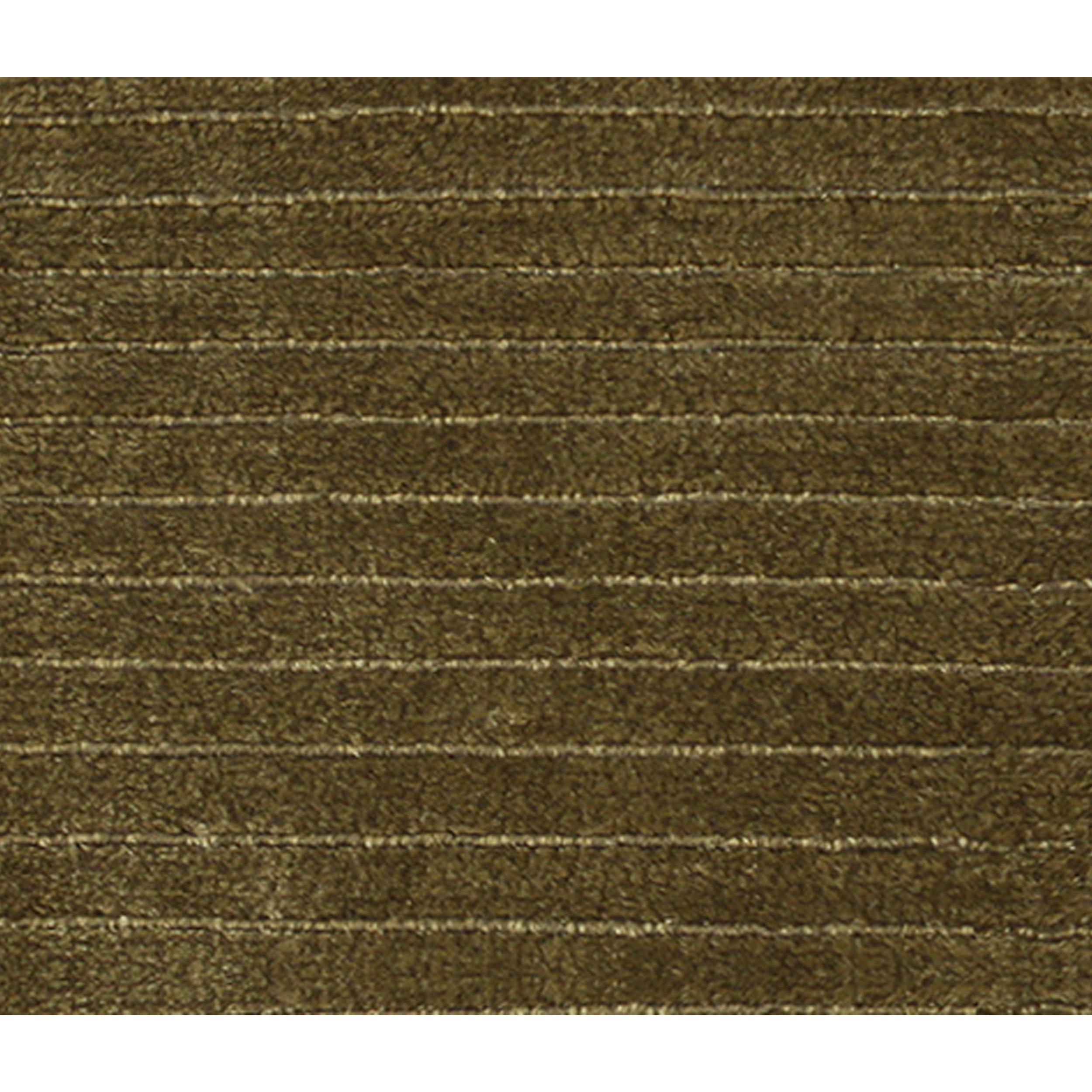 Indian Luxury Modern Hand-Knotted Alternating Stripe Olive 12x15 Rug For Sale