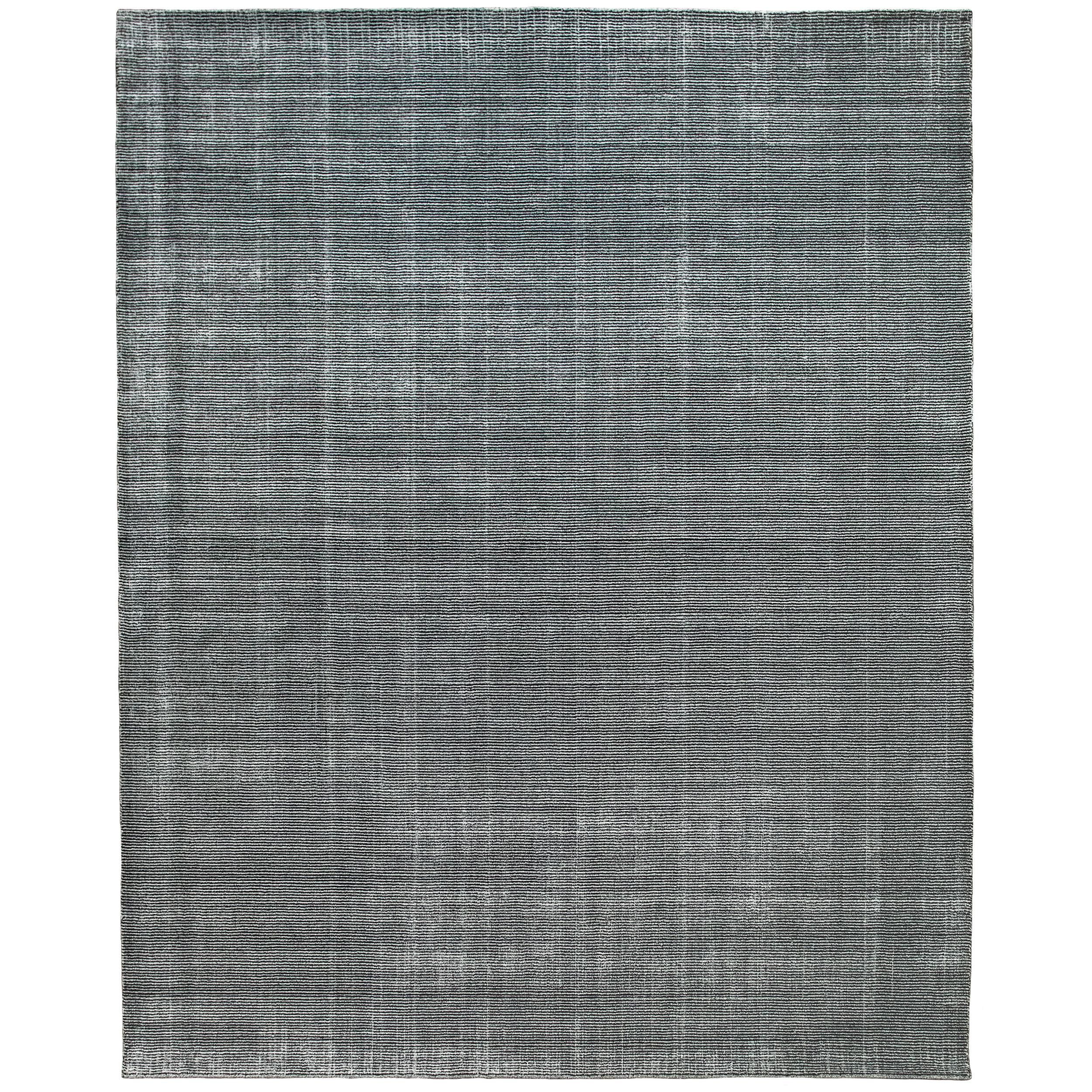 Luxury Modern Hand-Knotted Carbon Copy 12x15 Rug