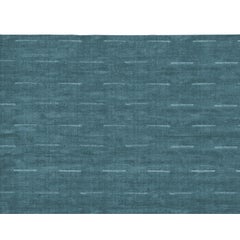 Tappeto di lusso moderno annodato a mano Dashes Ocean 12x15