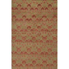 Luxury Modern Hand-Knotted Empress Arts & Crafts Camel 12X16 Rug