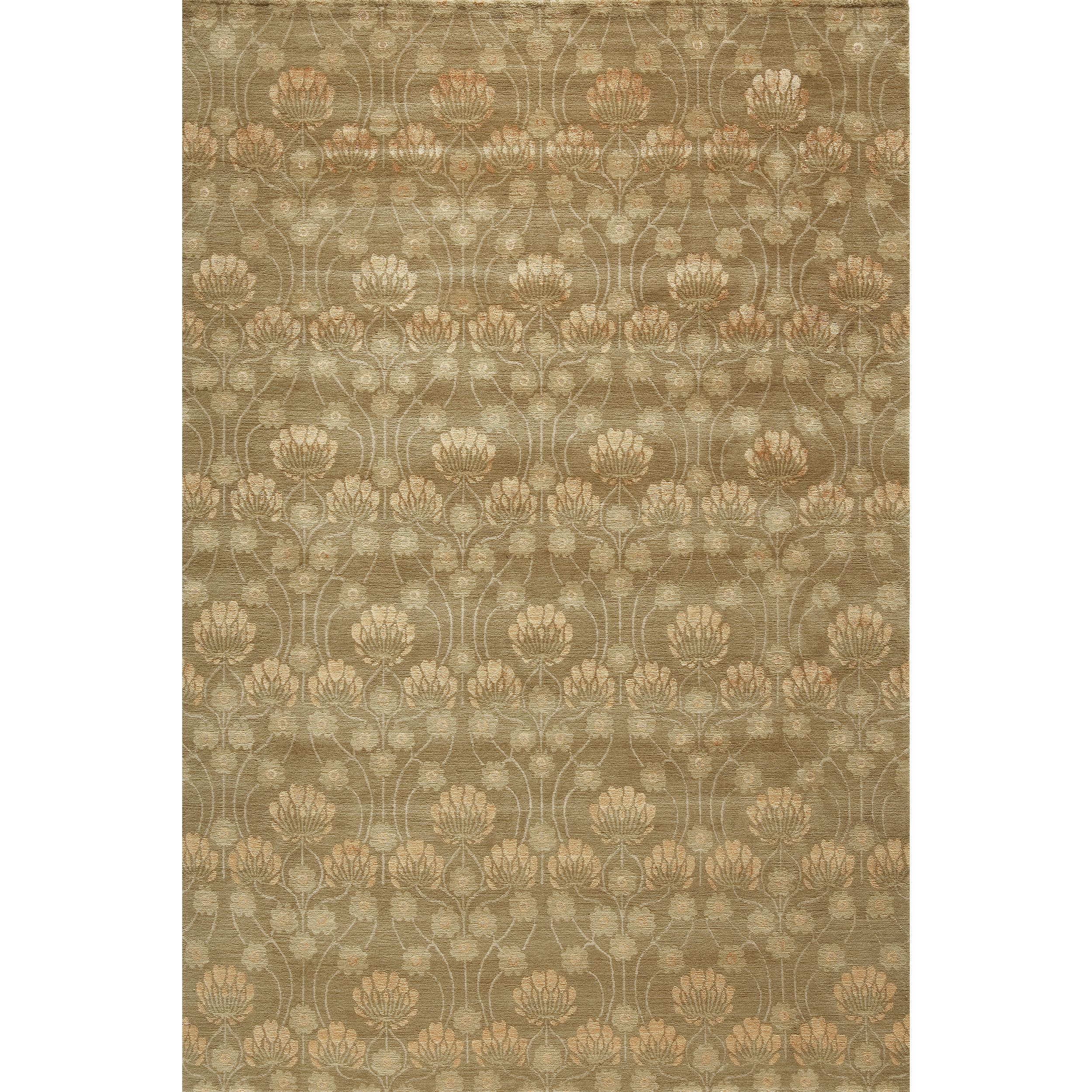 Chaque centimètre de ce tapis est un travail d'amour, méticuleusement noué à la main par des artisans qualifiés au Népal. Le design reflète un motif moderne et abstrait, qui fusionne gracieusement avec une esthétique intemporelle. Il allie un