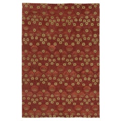 Luxury Modern Hand-Knotted Empress Arts & Crafts Red 12X16 Rug