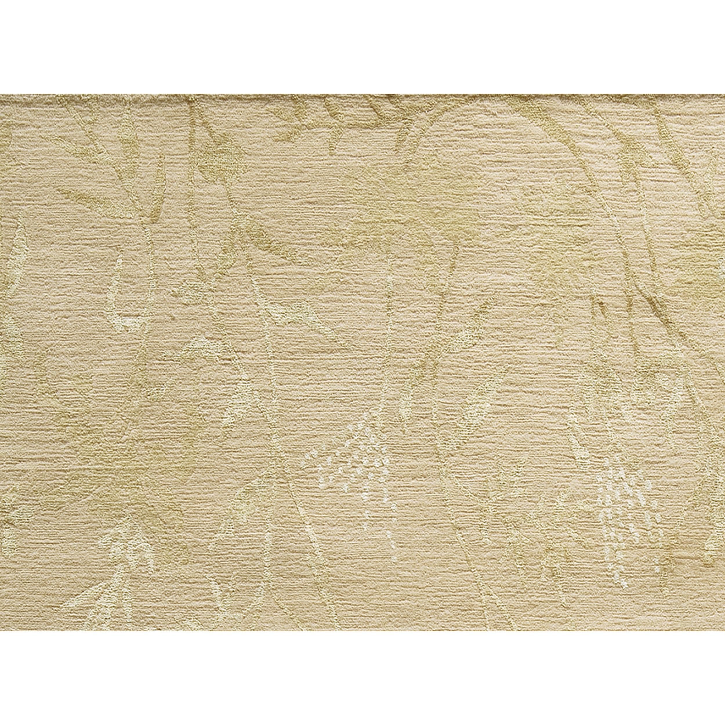 Luxury Modern Hand-Knotted Empress Spring Blush/Gold 12X16 Rug In New Condition For Sale In Secaucus, NJ