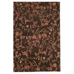 Luxury Modern Hand-Knotted Empress Spring Brown/Rose 10X14 Rug