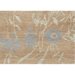 Luxury Modern Hand-Knotted Empress Spring Coral/Blue 12X16 Rug