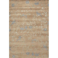 Luxury Modern Hand-Knotted Empress Spring Coral/Blue 12X16 Rug