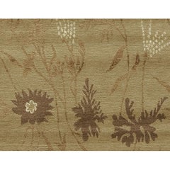 Luxury Modern Hand-Knotted Empress Spring Straw/Mocha 12X16 Rug