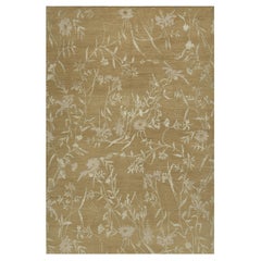 Luxury Modern Hand-Knotted Empress Spring Straw/Sage 10x14 Rug