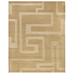 Tappeto moderno di lusso Fez Biscuit 10x14 annodato a mano