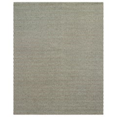 Luxury Modern Hand-Knotted Flatweave Arrows Natural 10x14 Rug