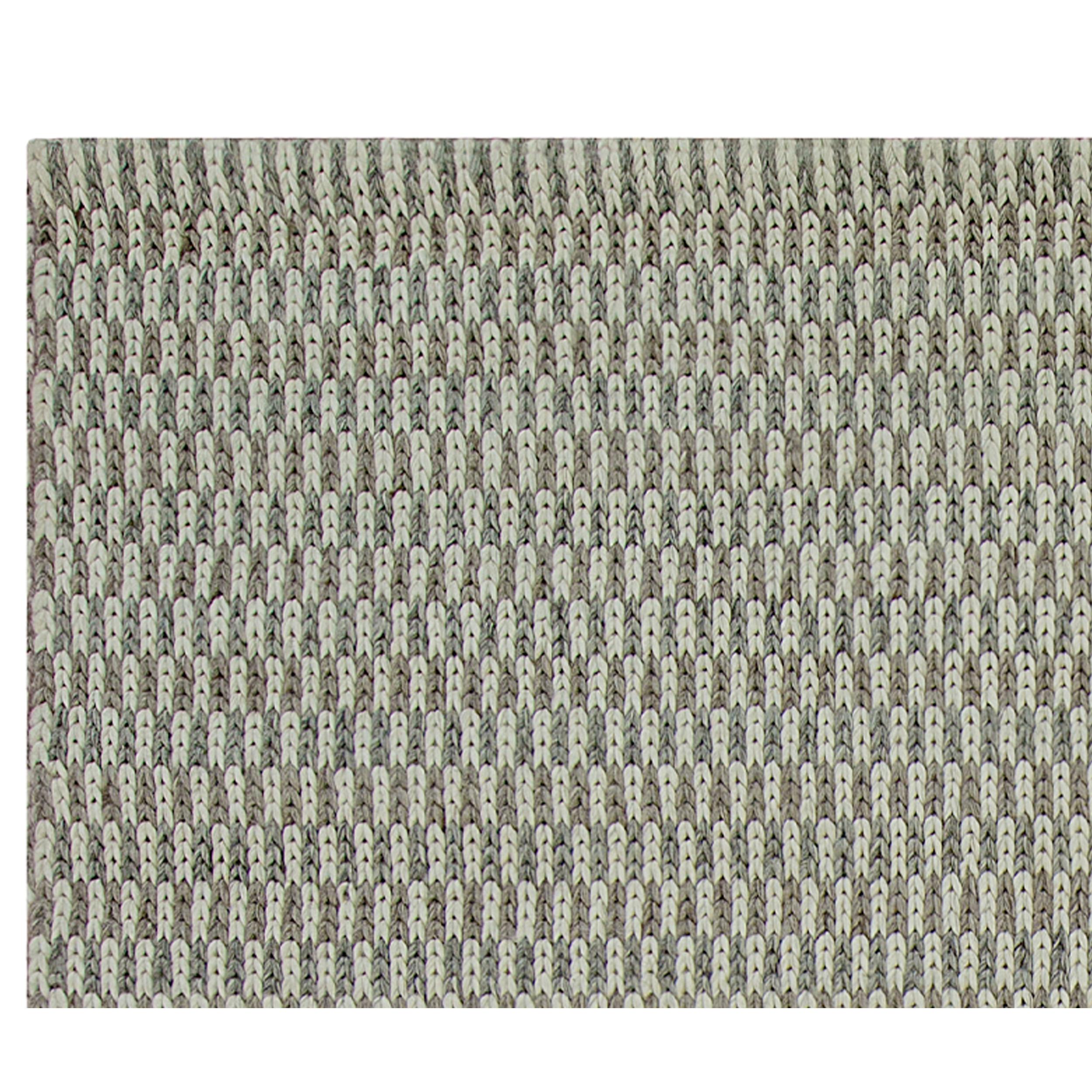 Luxury Modern Hand-Knotted Flatweave Arrows Natural 10x14 Rug In New Condition For Sale In Secaucus, NJ