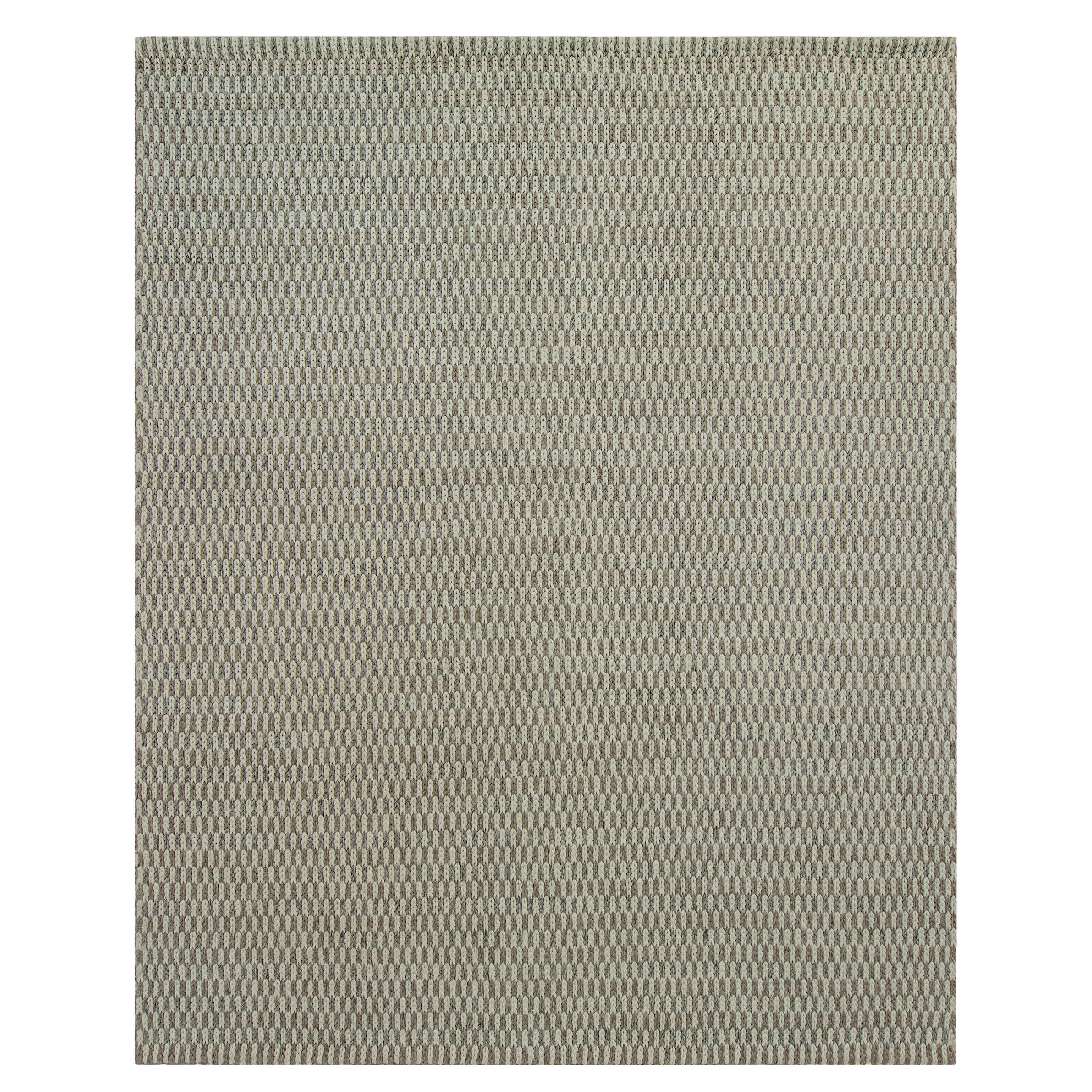 Luxury Modern Hand-Knotted Flatweave Arrows Natural 10x14 Rug For Sale