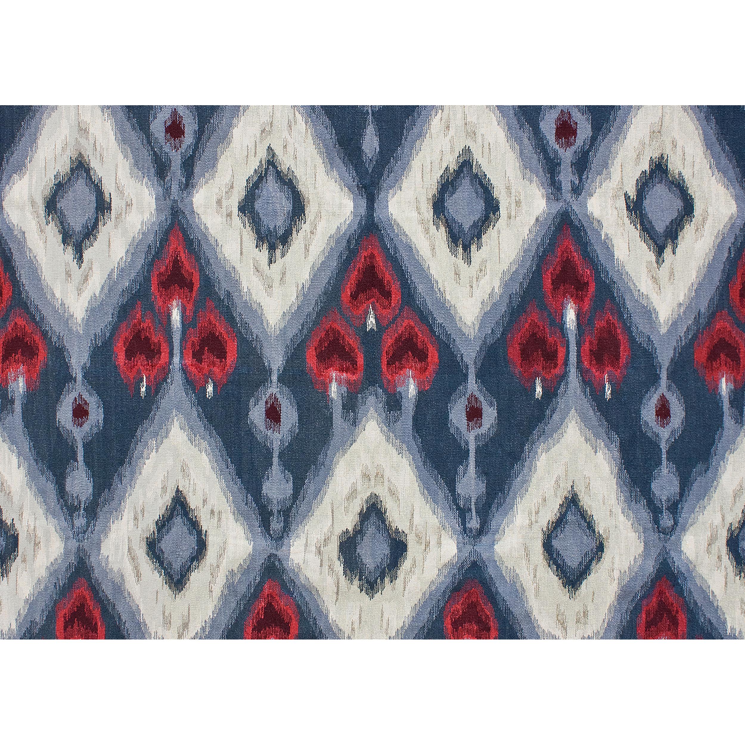Luxury Modern Hand-Knotted Flatweave Ikat IV Blue 10X14 Rug In New Condition For Sale In Secaucus, NJ