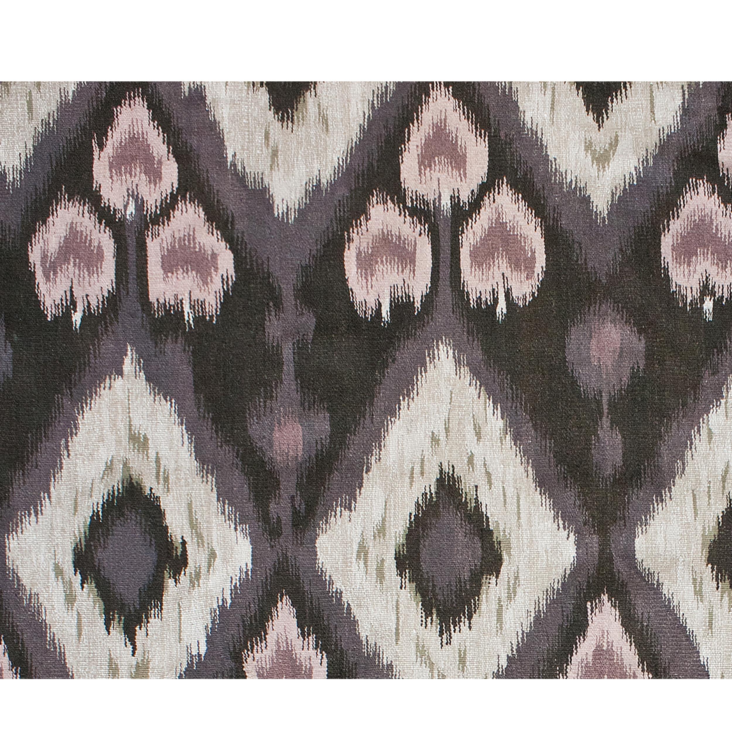 Chinese Luxury Modern Hand-Knotted Flatweave Ikat V Brown 10X14 Rug For Sale