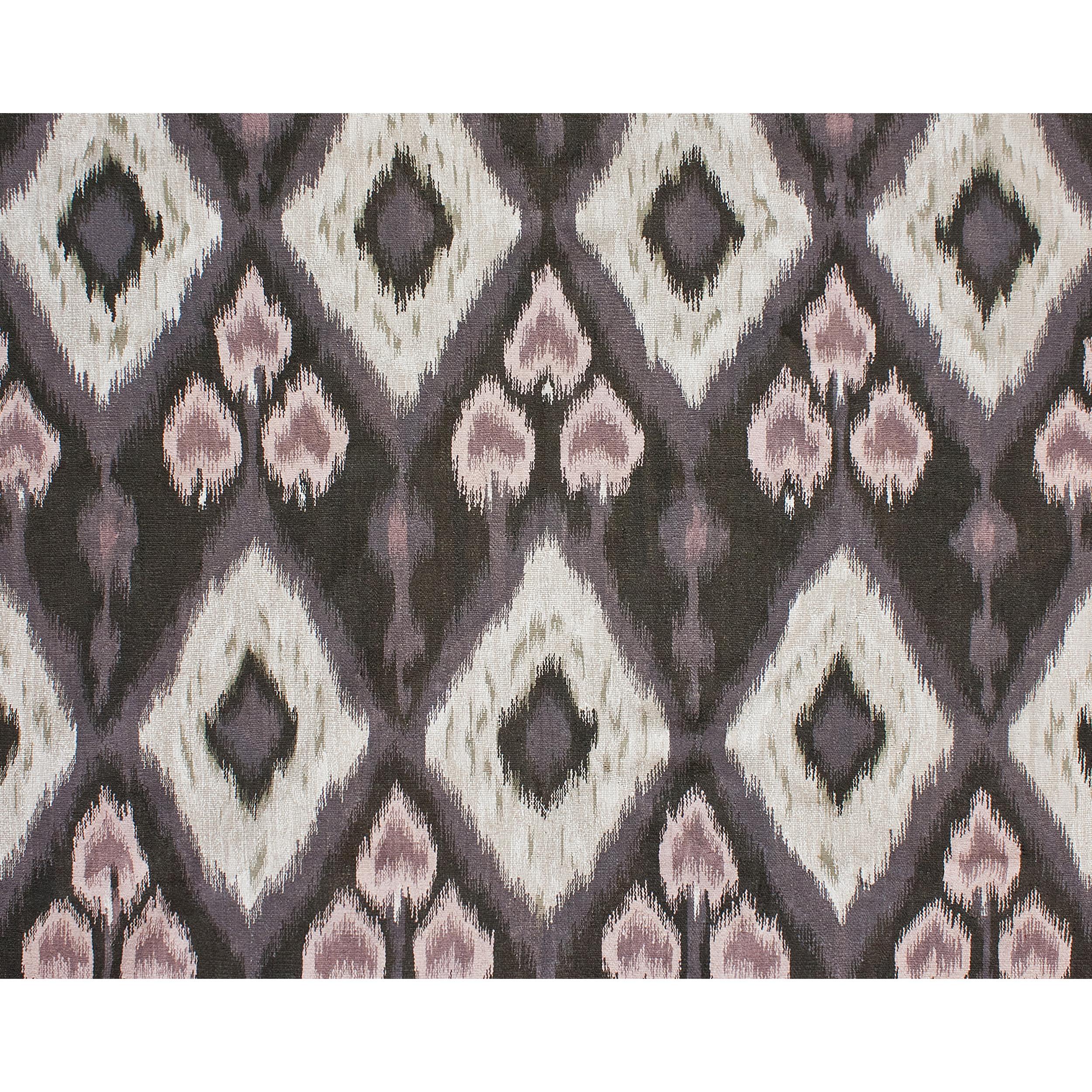Luxury Modern Hand-Knotted Flatweave Ikat V Brown 10X14 Rug In New Condition For Sale In Secaucus, NJ