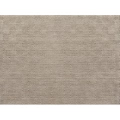 Luxury Modern Hand-Knotted Harlequin Silver 10x14 Rug