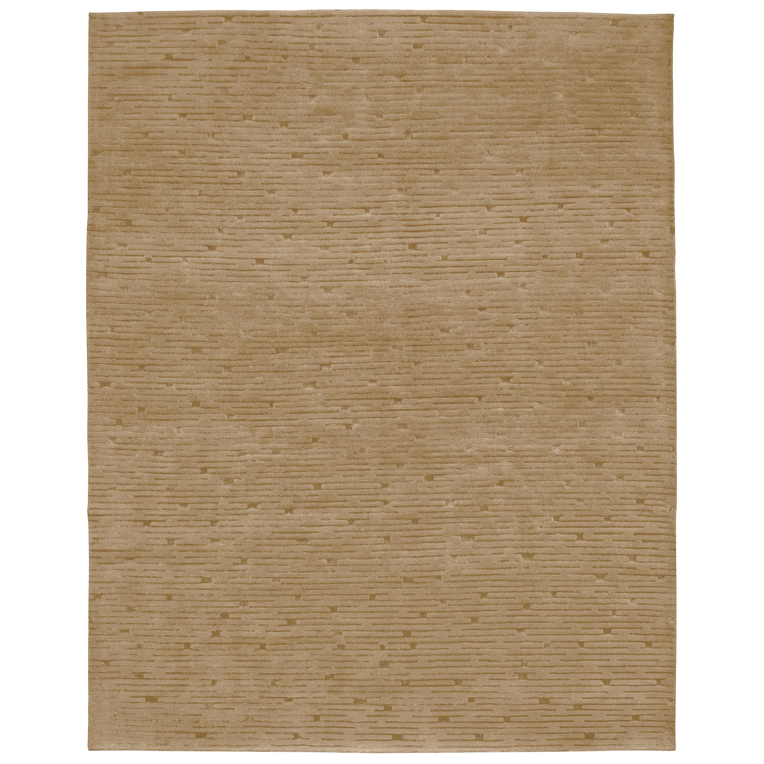 Luxury Modern Hand-Knotted Labyrinth Sherbert 10x14 Rug For Sale