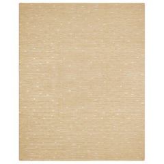 Luxury Modern Hand-Knotted Labyrinth Spice 10x14 Rug