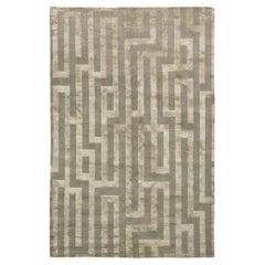 Tappeto di lusso moderno annodato a mano Maze Platinum 12x16
