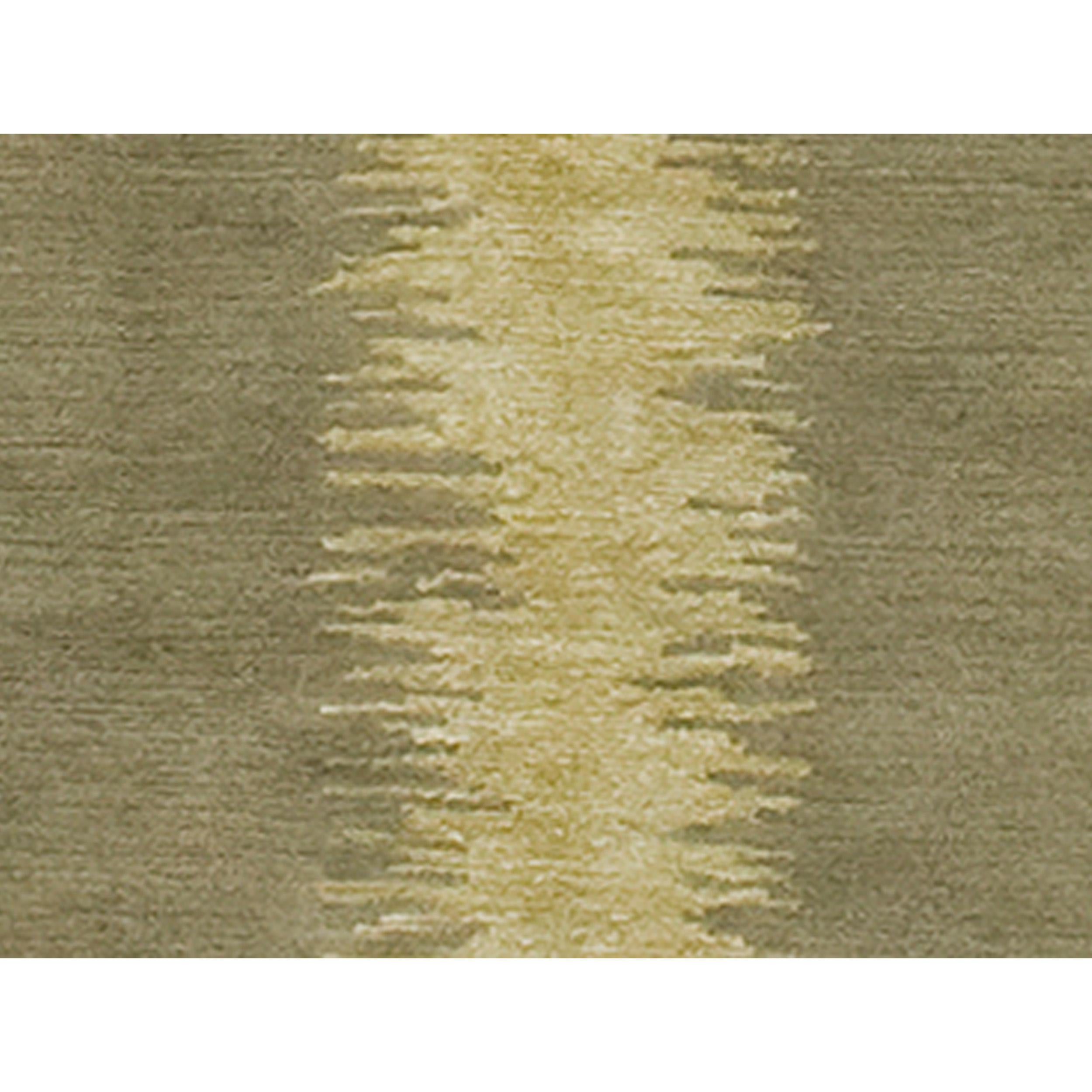 Luxuriöser Moderner Handgeknüpfter Teppich Meetings Elfenbein 12x16 im Zustand „Neu“ im Angebot in Secaucus, NJ