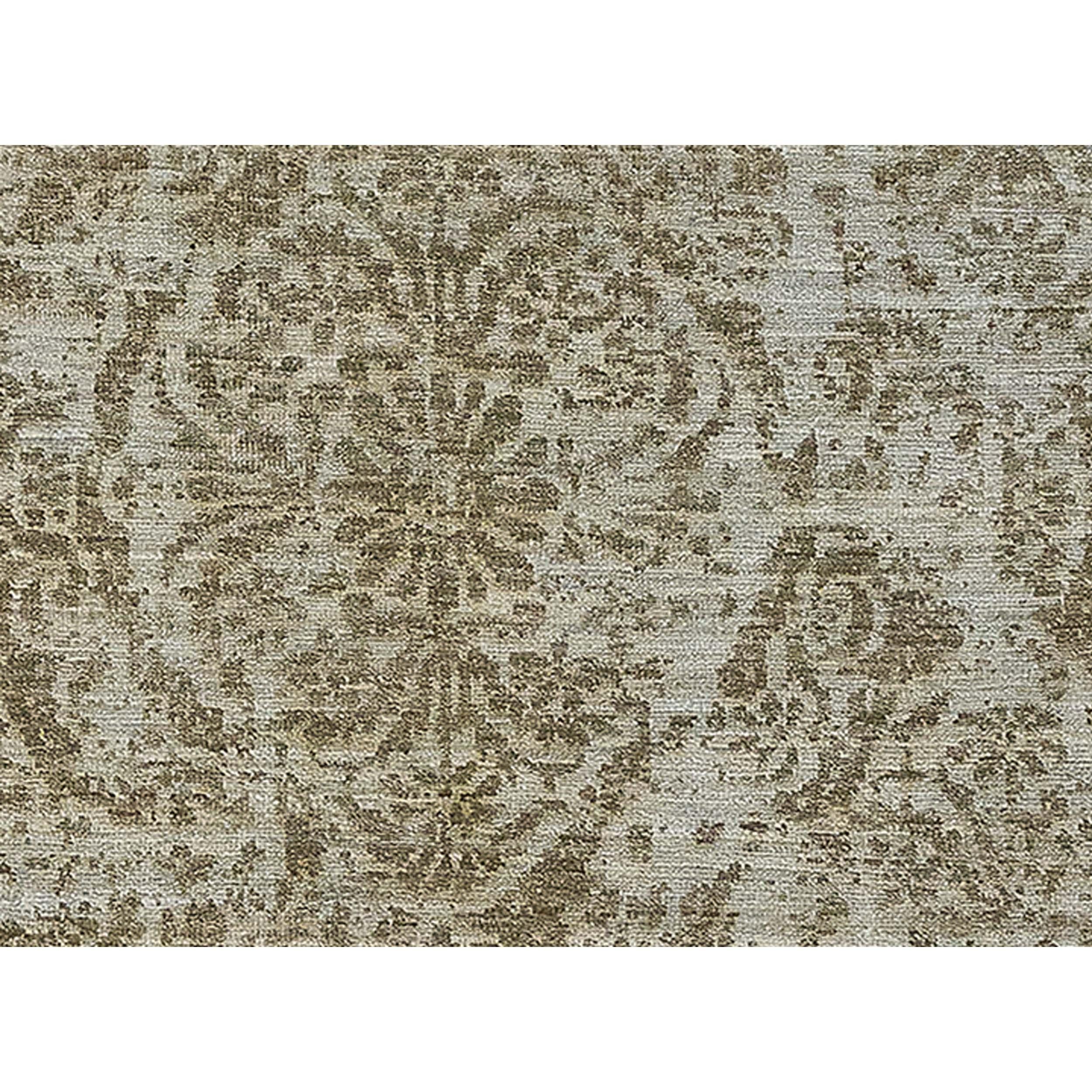Luxury Modern Hand-Knotted Musina Natural 12x18 Rug In New Condition For Sale In Secaucus, NJ