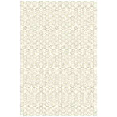 Luxury Modern Hand-Knotted Parvati Ivory 10x14 Rug