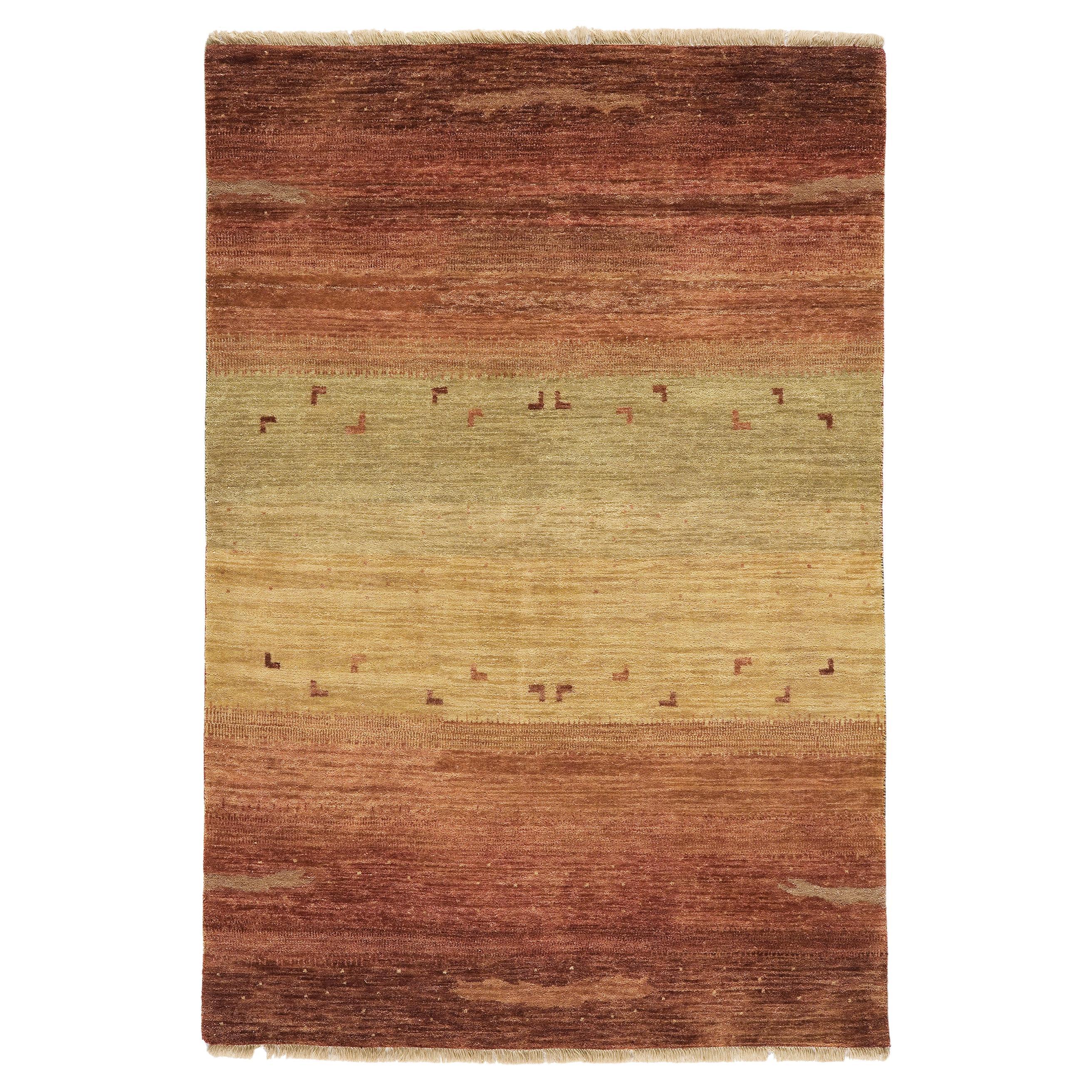 Luxury Modern Hand-Knotted Rust 12x15 Rug For Sale