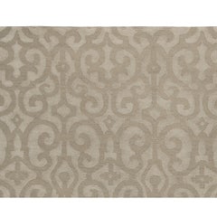 Luxury Modern Hand-Knotted Samba Dove 10x14 Rug
