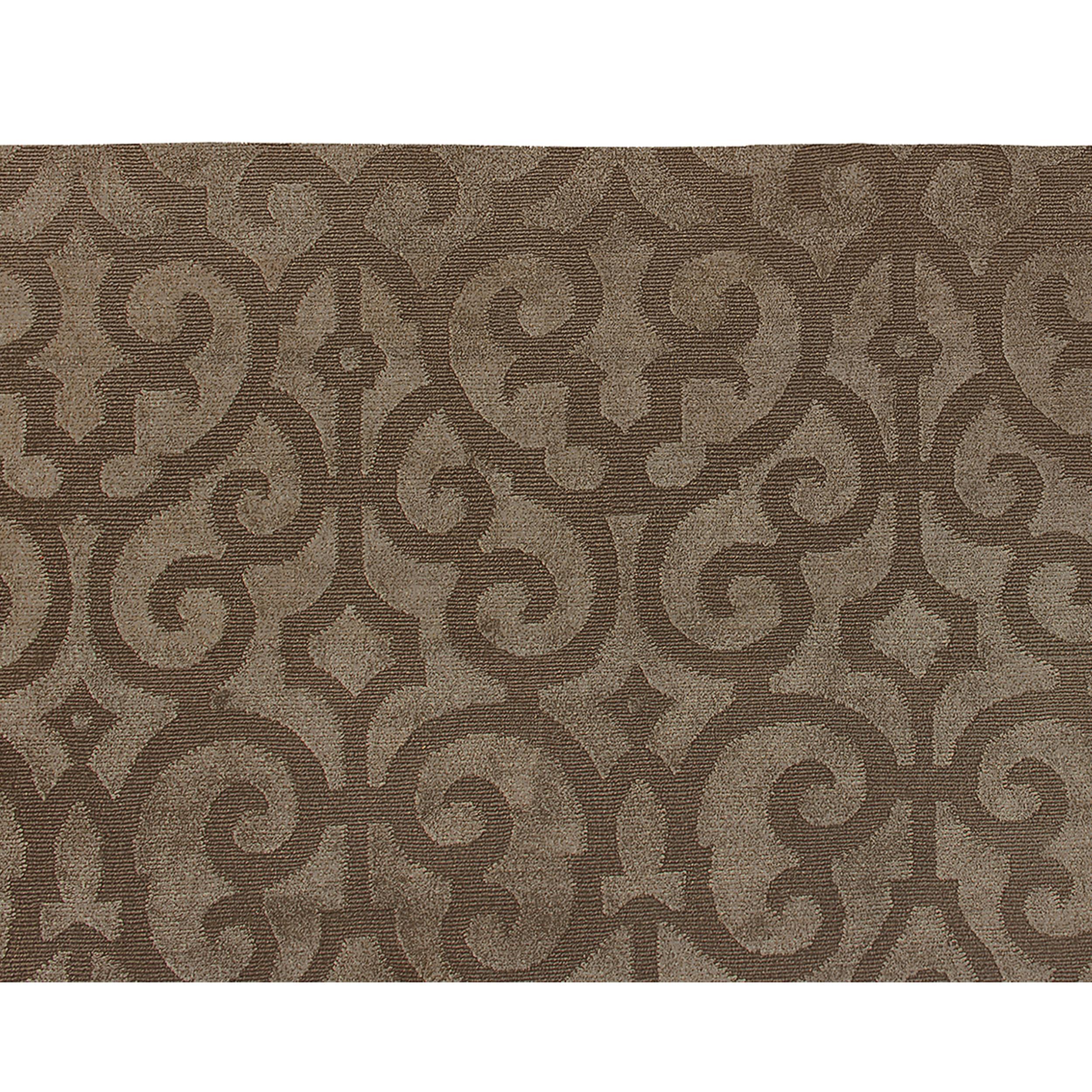 Indian Luxury Modern Hand-Knotted Samba Graphite 10x14 Rug For Sale