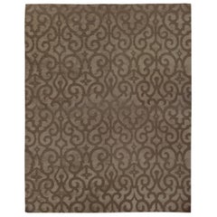 Luxury Modern Hand-Knotted Samba Graphite 10x14 Rug