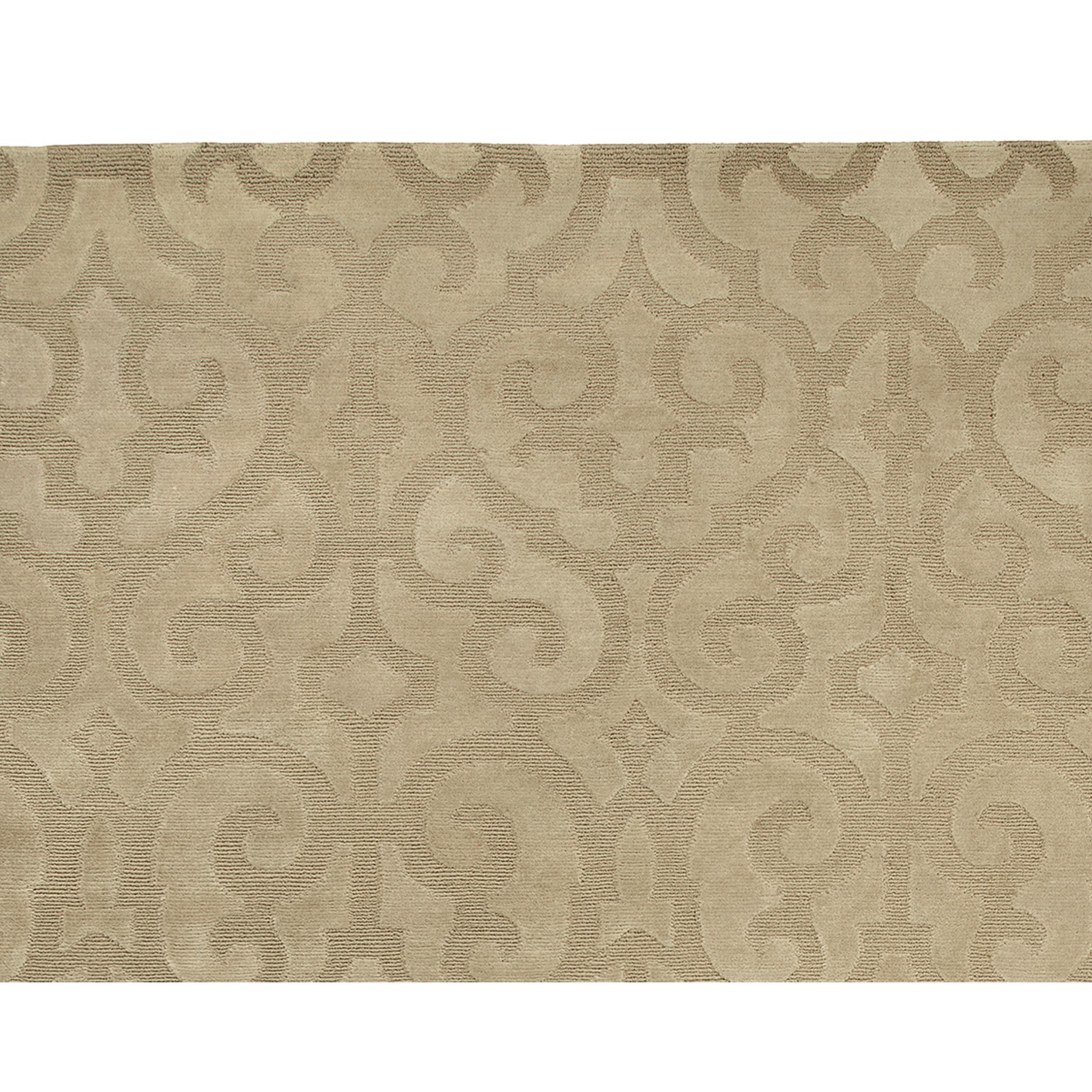 Moderno Tappeto di lusso moderno annodato a mano Samba Sand Dollar 10x14 in vendita