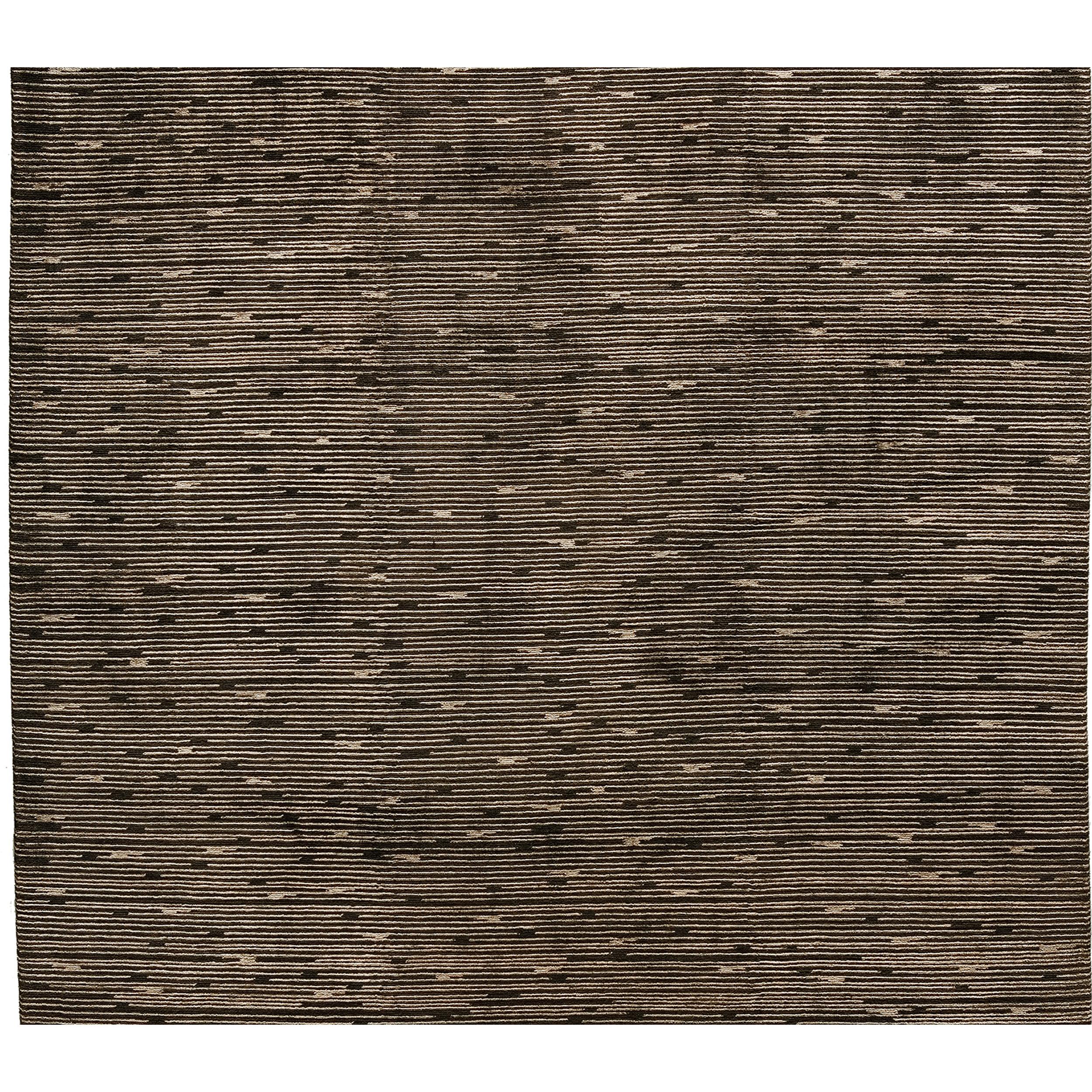 Indian Luxury Modern Hand-Knotted Shimmer Chocolate 12x15 Rug For Sale