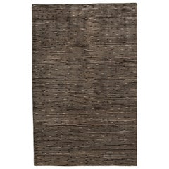 Luxuriöser Moderner Handgeknüpfter Teppich Shimmer Chocolate 12x15