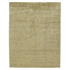 Luxuriöser moderner handgeknüpfter schimmernder Goldteppich 12x15