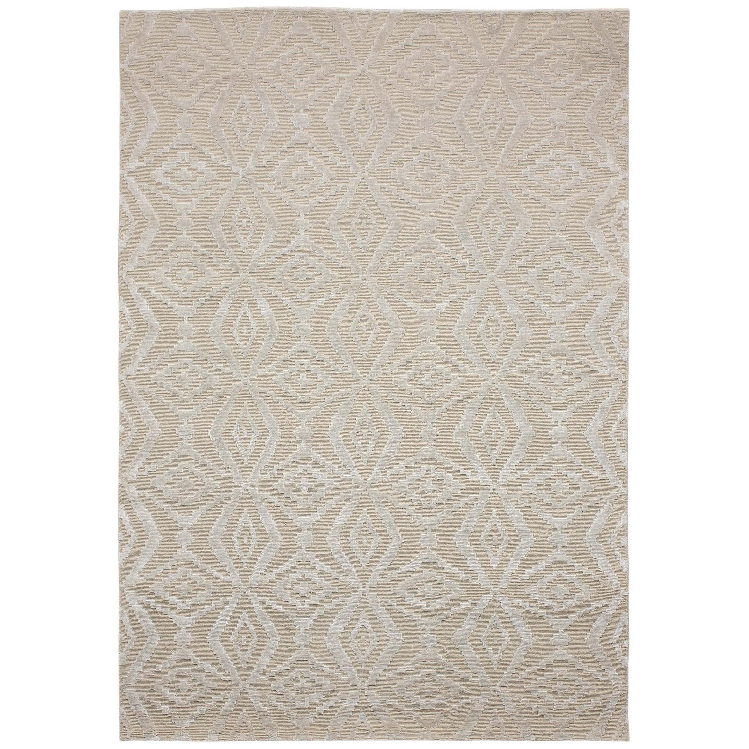 Luxury Modern Hand-Knotted Thistle Cloud 10x14 Rug