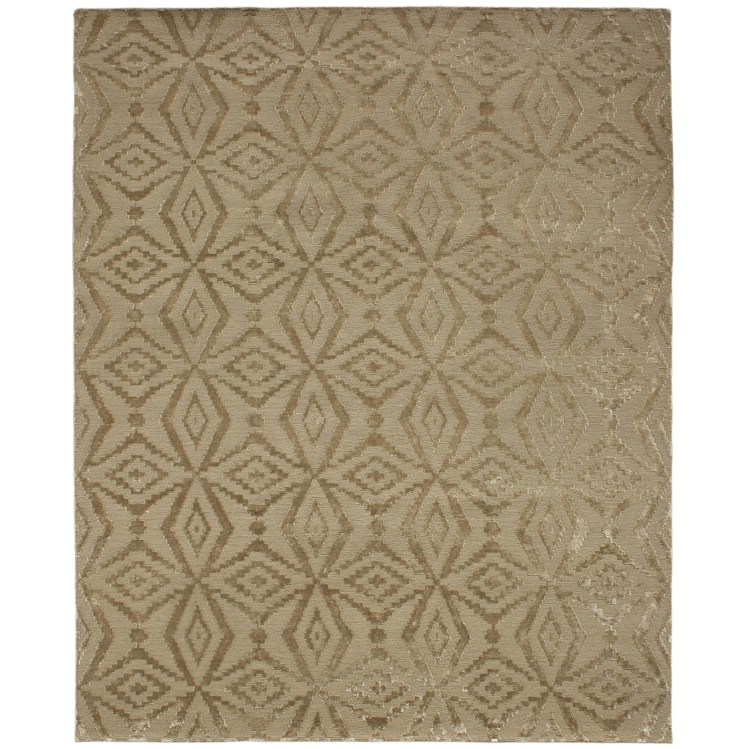 Luxury Modern Hand-Knotted Thistle Rye 10x14 Rug