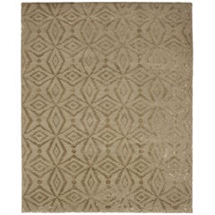 Luxury Modern Hand-Knotted Thistle Rye 10x14 Rug