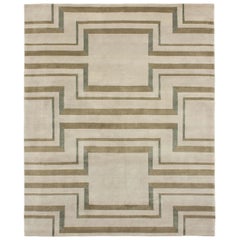 Luxury Modern Hand-Knotted Ulrich Granite 10x14 Rug