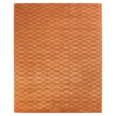 Luxuriöser moderner handgeknüpfter Wave Chili 10x14 Teppich