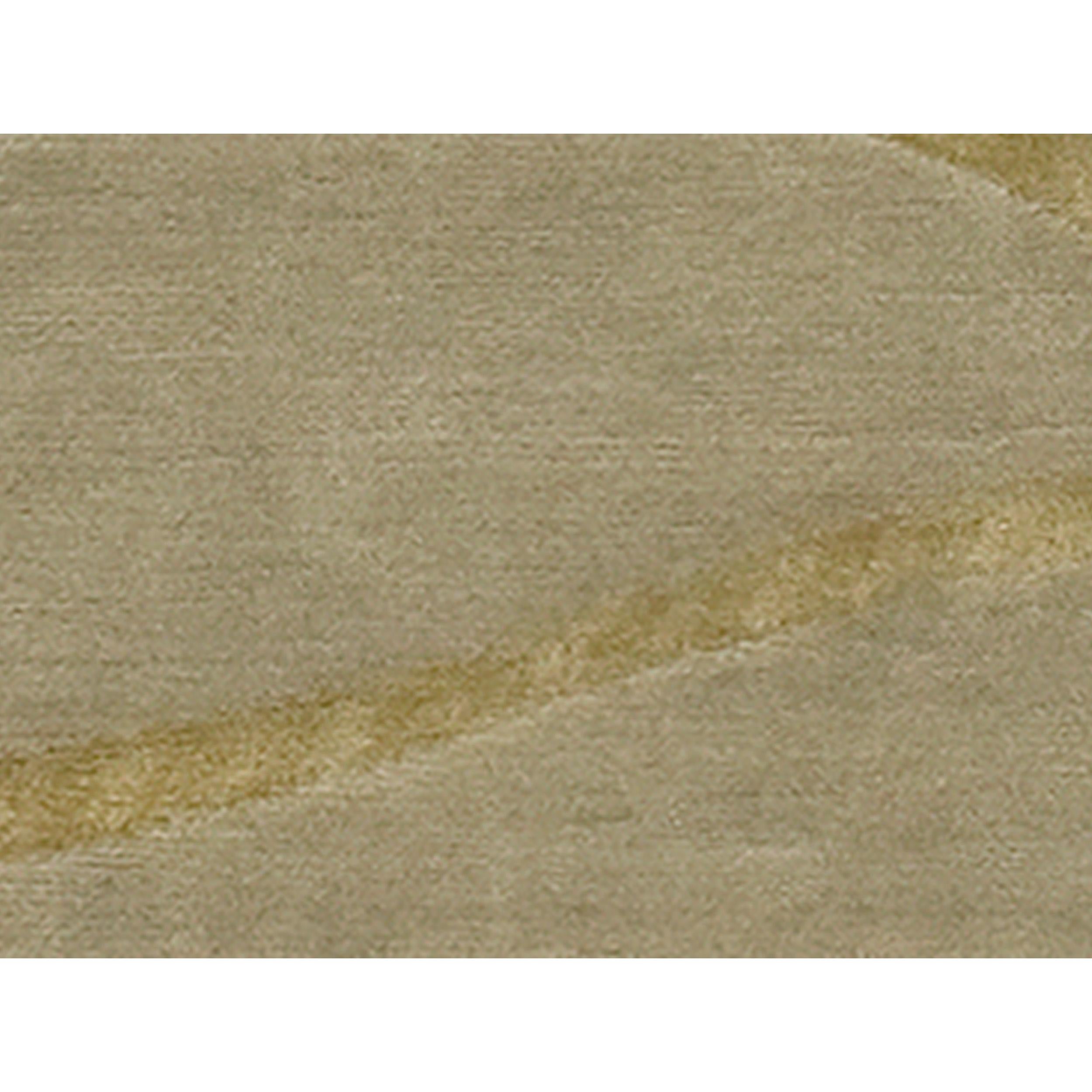 Luxury Modern Hand-Knotted Whinney Ivory 10x14 Rug In New Condition For Sale In Secaucus, NJ