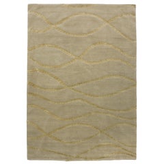 Luxury Modern Hand-Knotted Whinney Ivory 10x14 Rug