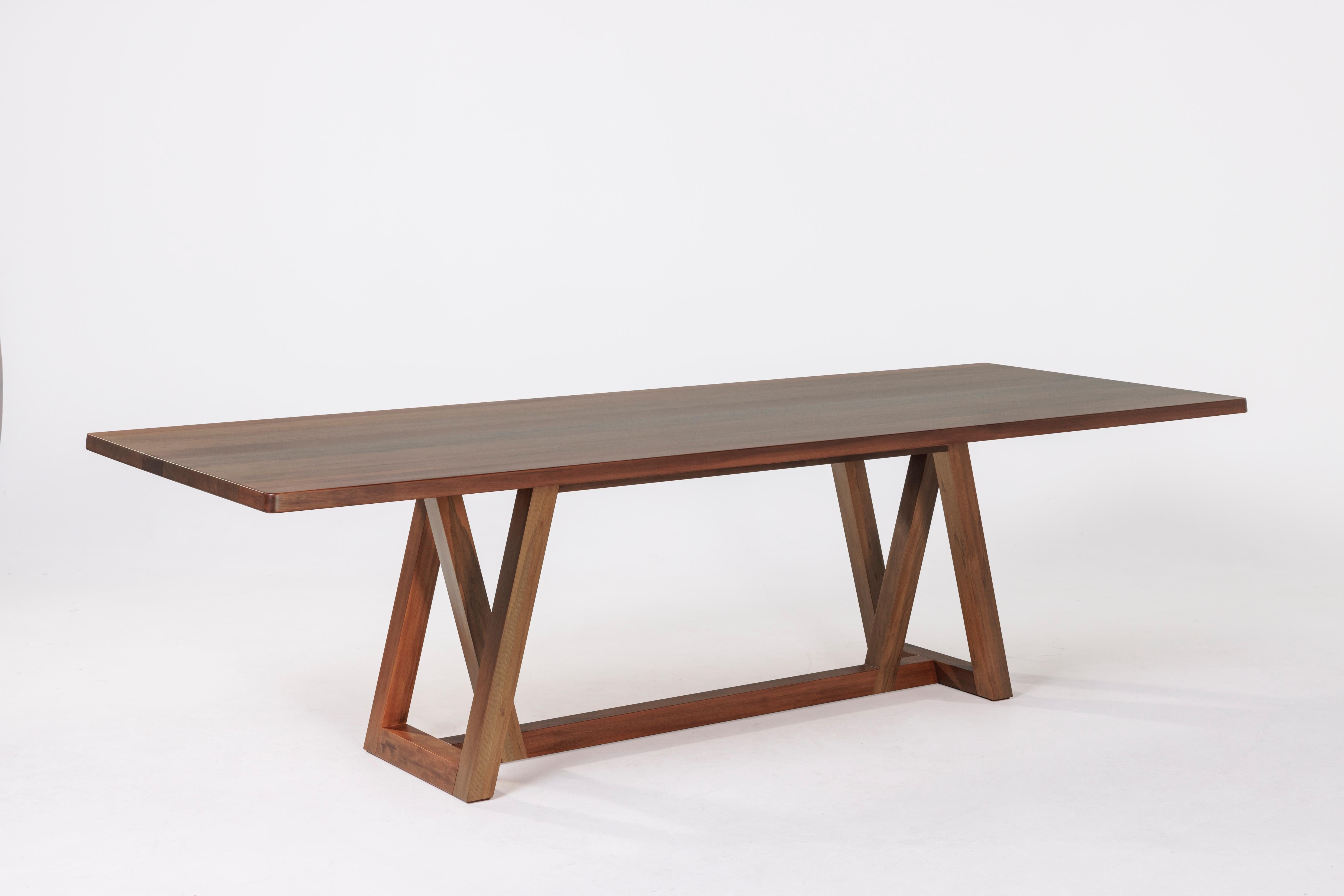 New Zealand Luxury Modern Table Made from Sustainable Ancient River Rescued Wood For Sale