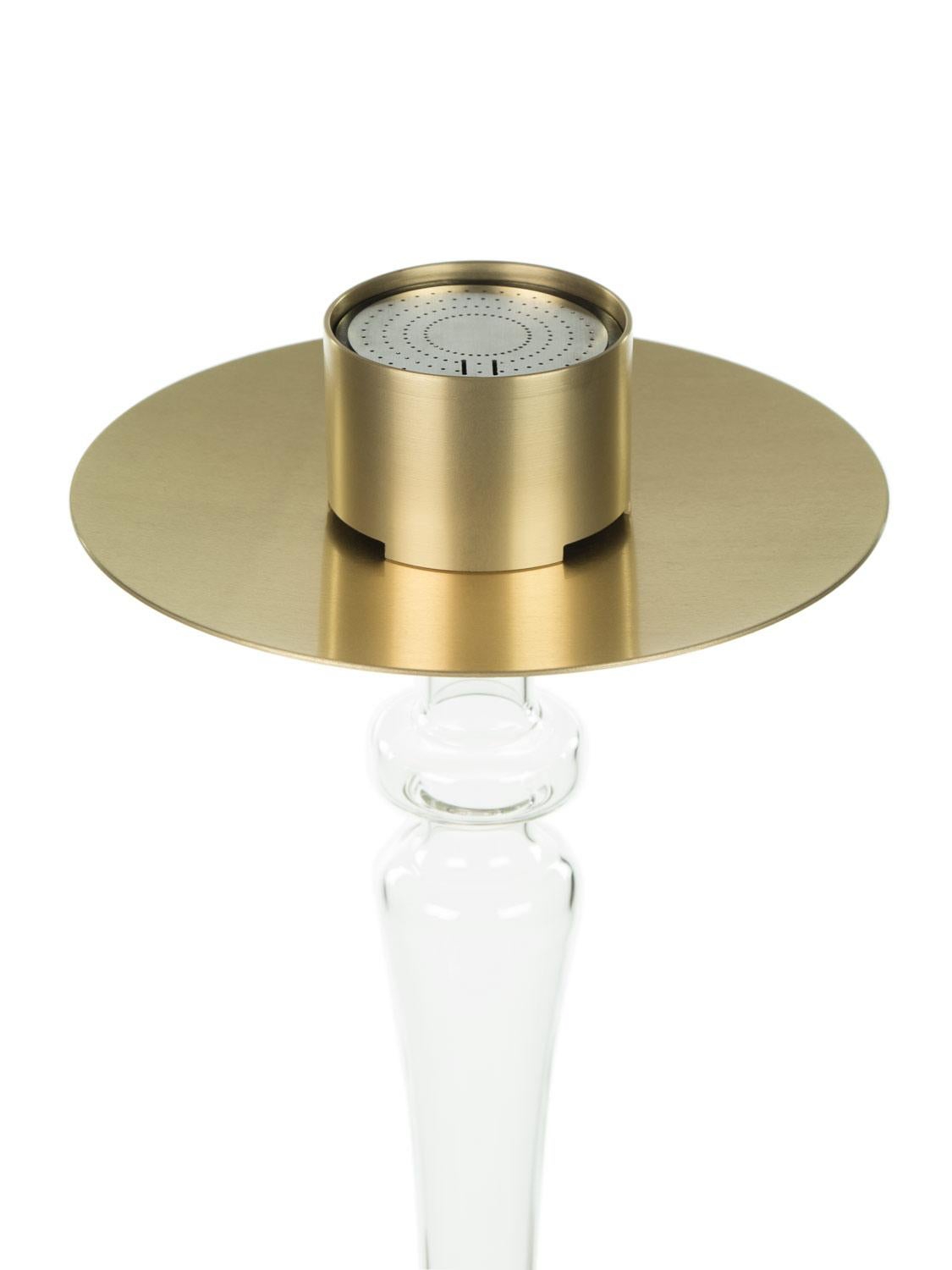 Luxus-Modern- Shisha Hookah Nargile Schale mit Swarovski-Kristallen und reiner vergoldeter Schale (Aluminium) im Angebot